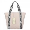 Modna Torebka Damska Shopper Bag firmy Herisson 1502H431 Beżowa